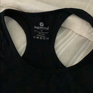 Women’s black gym tank top